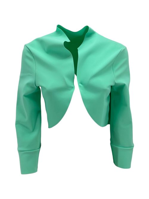 Women's shoulder cover in turquoise jersey Chiara Boni La petit robe | ABCMATIVEL66003